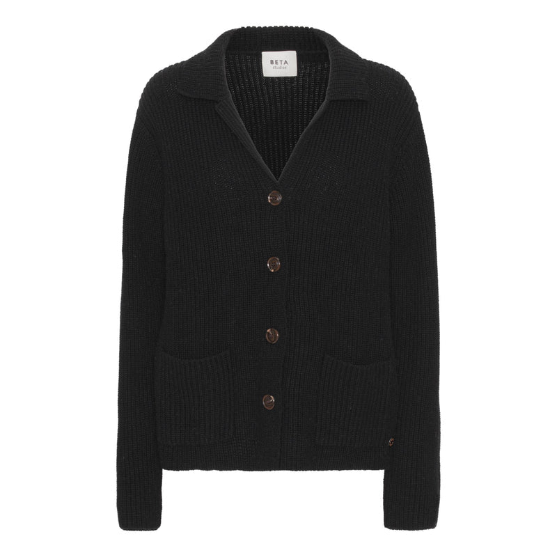 Black cardigan jacket hotsell