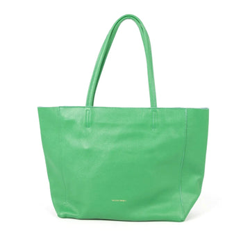 LEATHER TOTE BAG | GREEN