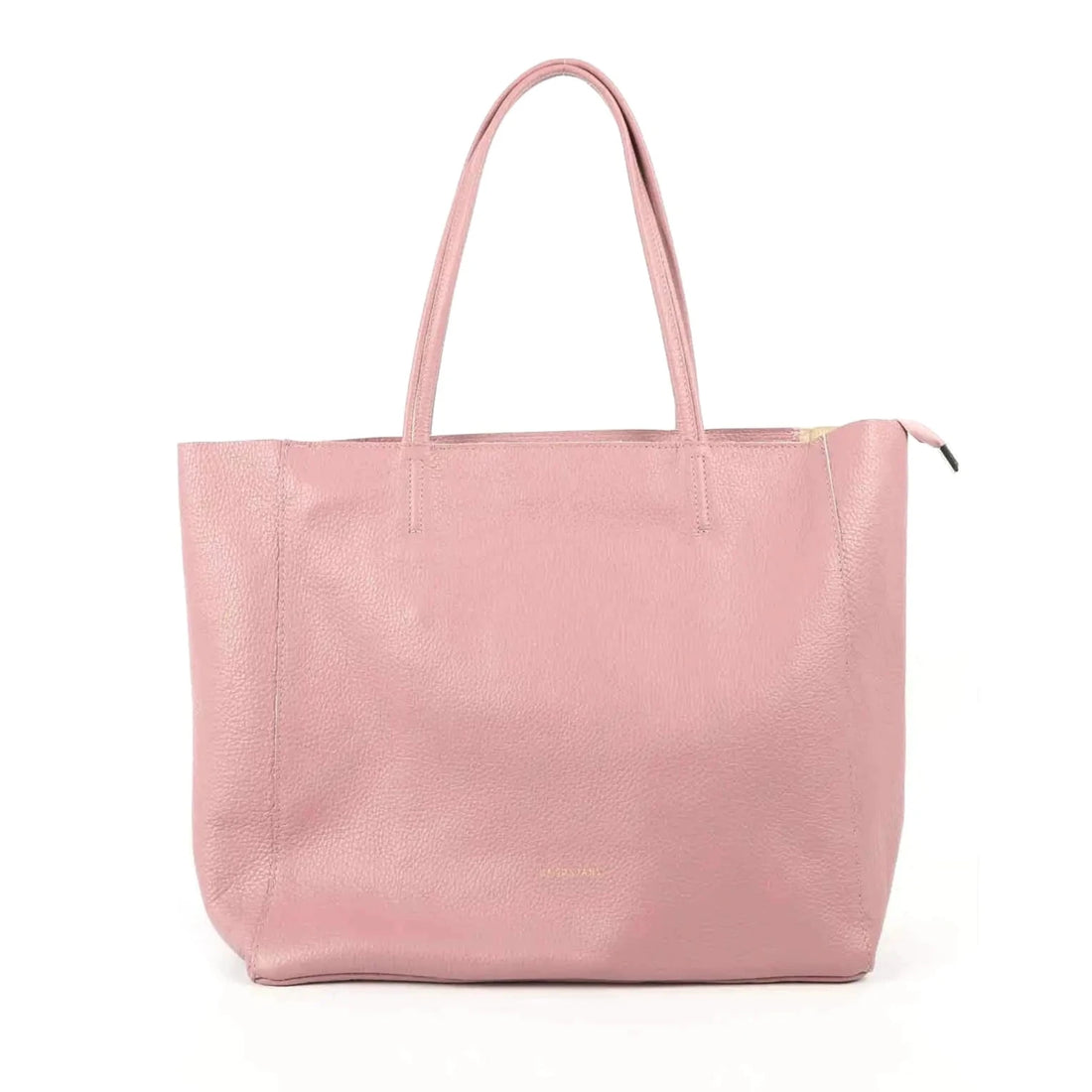 LEATHER TOTE BAG | PINK