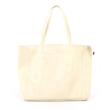 LEATHER TOTE BAG | CREAM