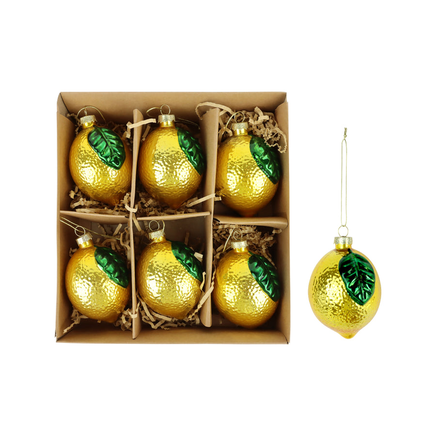 LEMON GLASS BAUBLE