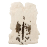 RABBIT SKIN | WHITE & BROWN