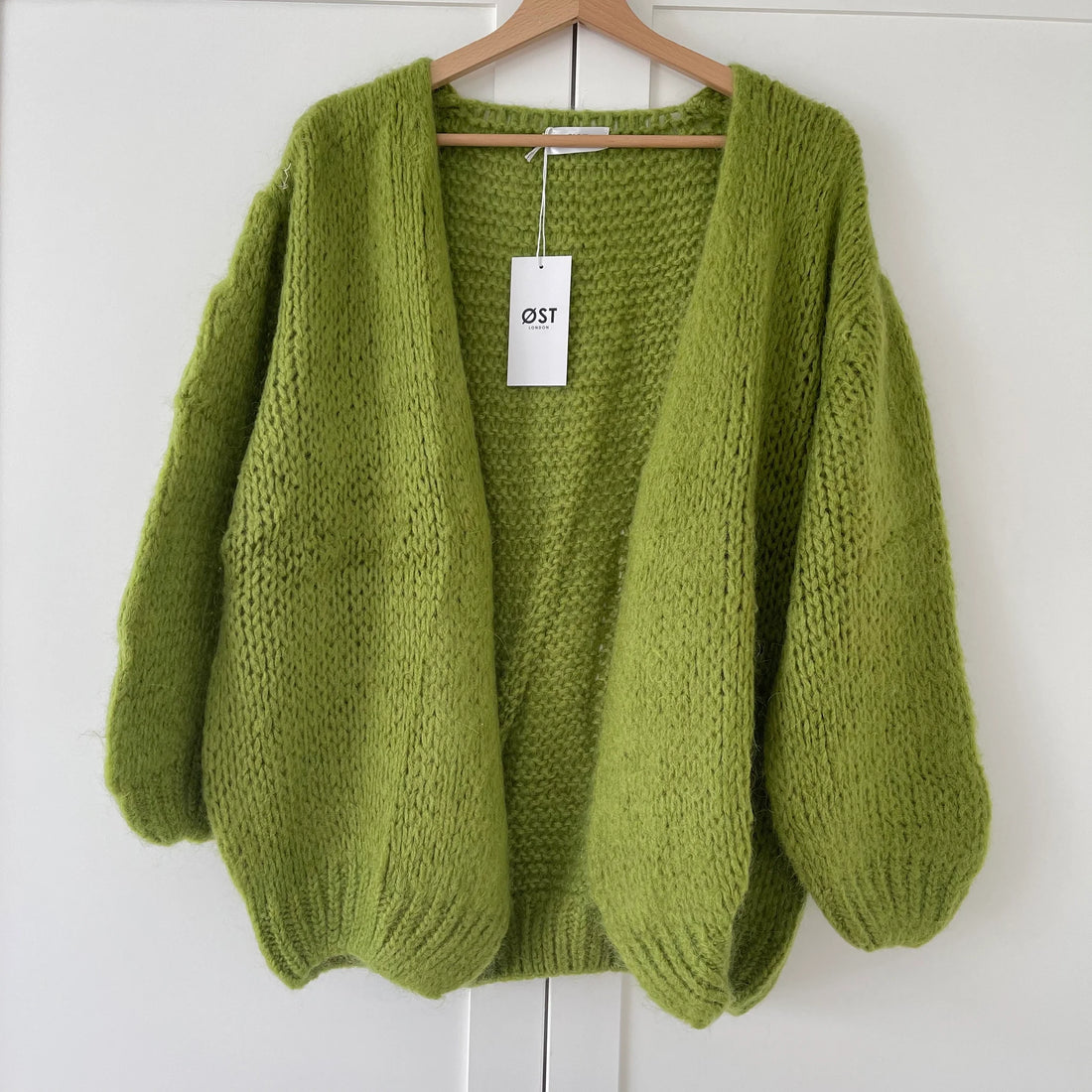 SMILA MOHAIR CARDIGAN | LIME