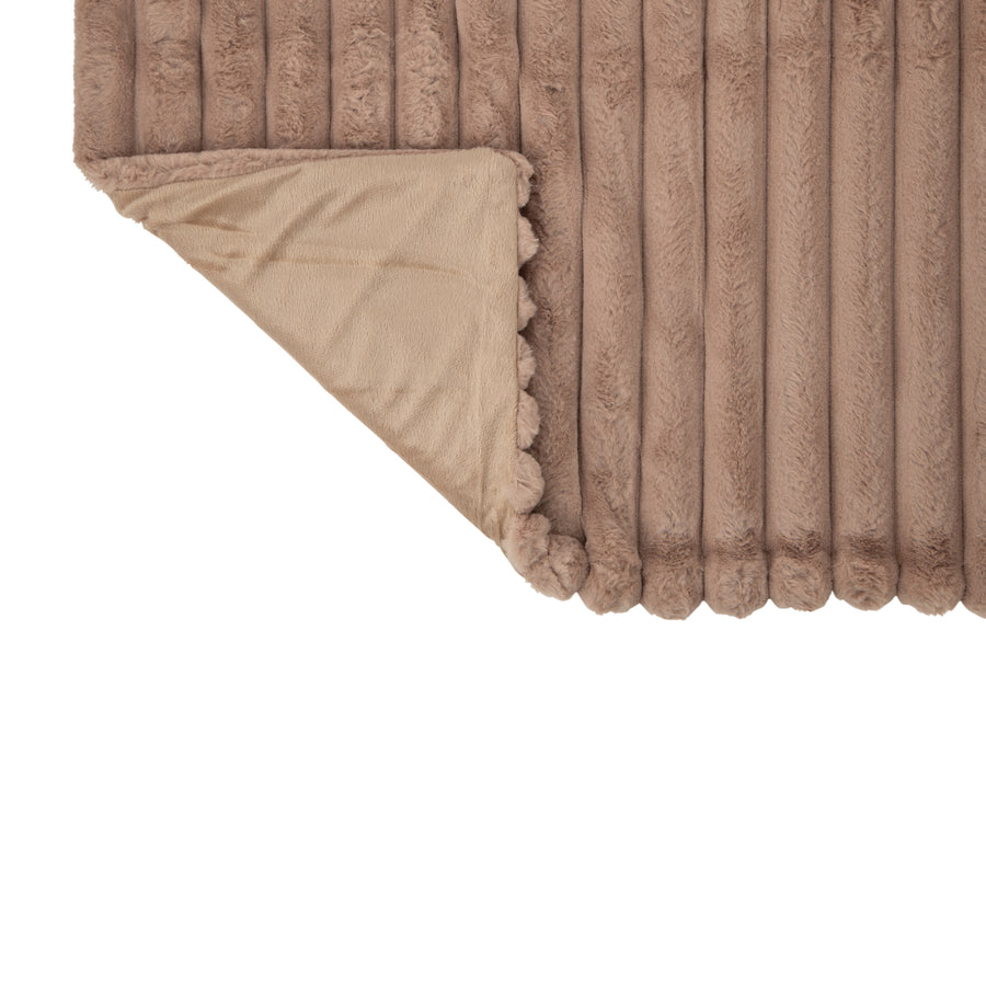 JUMBO CORDUROY THROW | CARAMEL