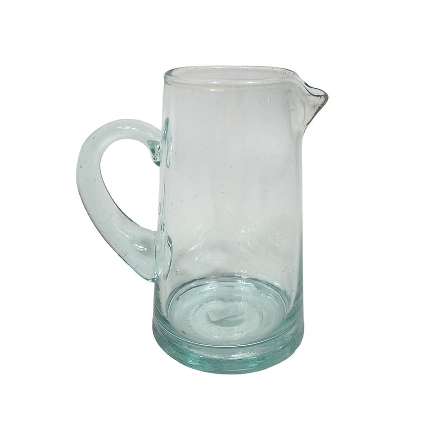 ARTISAN CONE SMALL GLASS JUG | HANDMADE IN MOROCCO