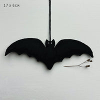 BLACK FELT BAT | LARGE