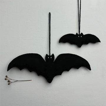 BLACK FELT BAT | LARGE