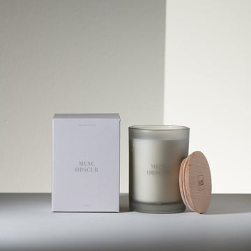 SCENTED CANDLE IN FROSTED GLASS |  MUSC OBSCUR