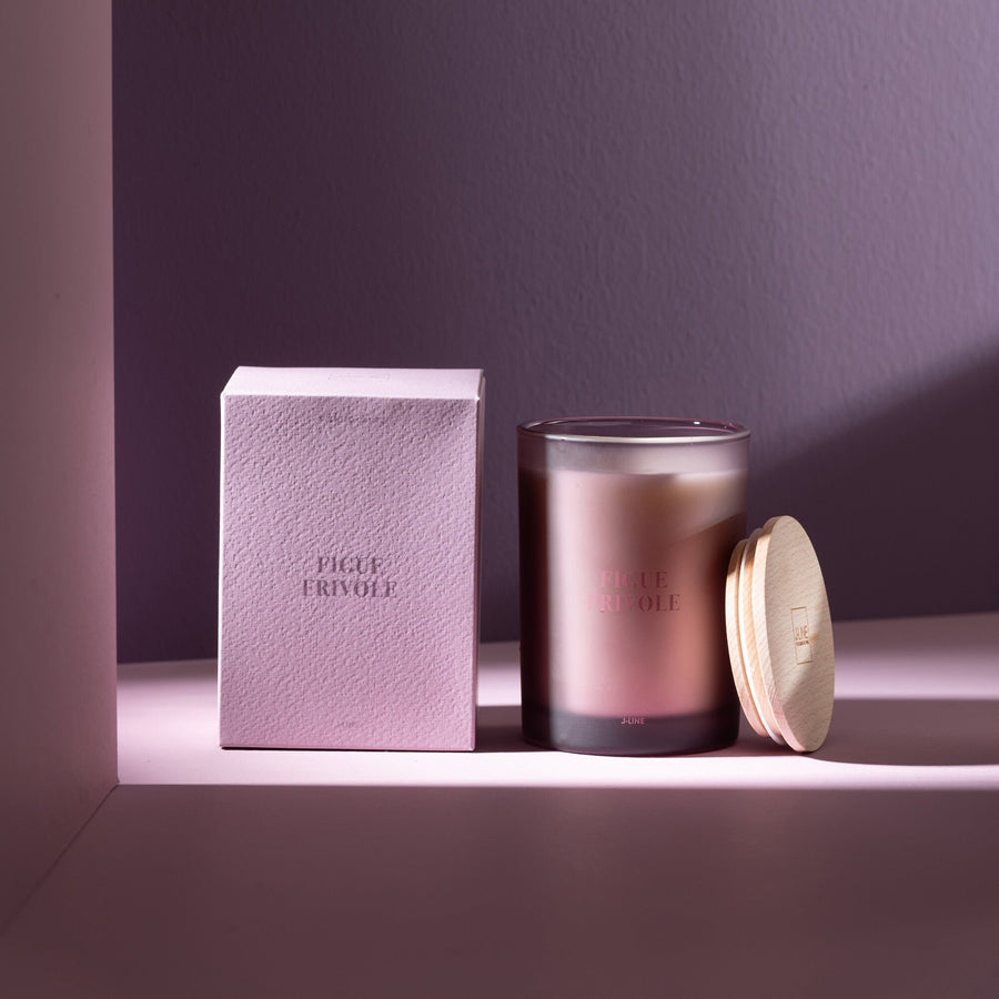 SCENTED CANDLE IN FROSTED GLASS |  FIGUE FRIVOLE