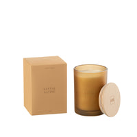 SCENTED CANDLE IN FROSTED GLASS |  SANTAL SATINE