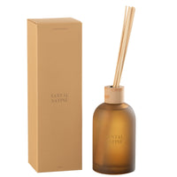 REED DIFFUSER IN FROSTED GLASS BOTTLE |  SANTAL SATINE