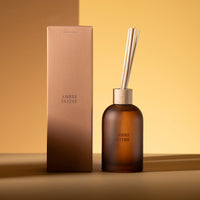 REED DIFFUSER IN FROSTED GLASS BOTTLE |  AMBRE INTIME