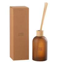 REED DIFFUSER IN FROSTED GLASS BOTTLE |  AMBRE INTIME