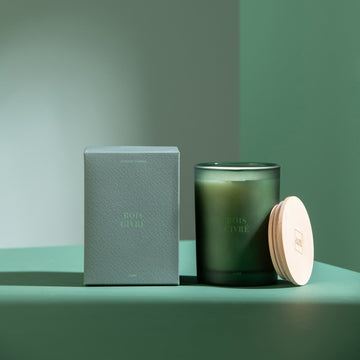 SCENTED CANDLE IN FROSTED GLASS |  BOIS GIVRE