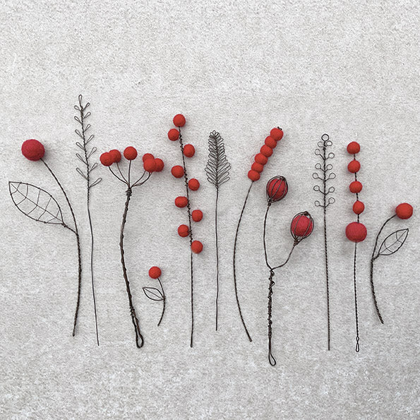 RUSTY WIRE & FELT COW PARSLEY