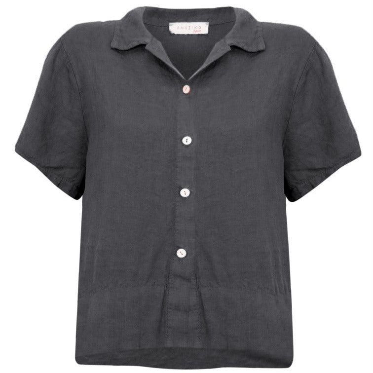 MARILYN BOXY LINEN SHIRT