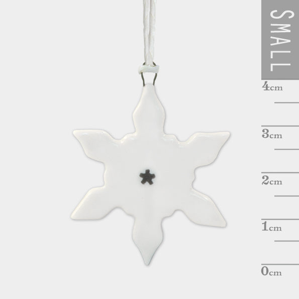 PORCELAIN DECORATION | SMALL SNOWFLAKE