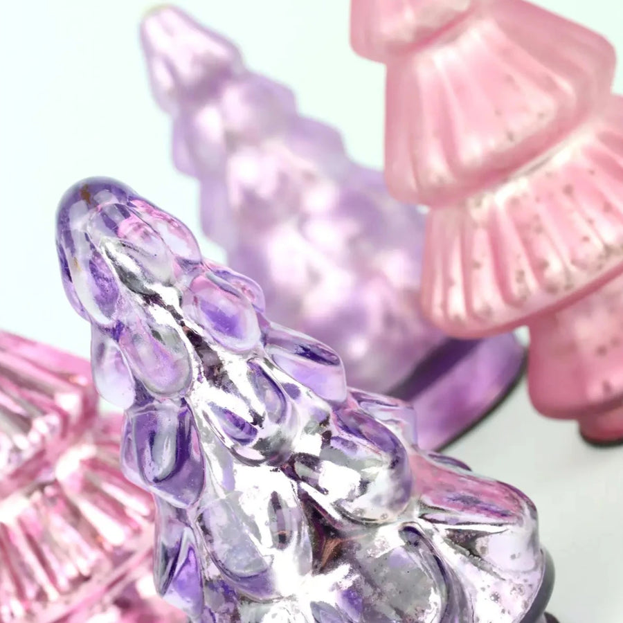 DECORATIVE GLASS TREES | PINKS