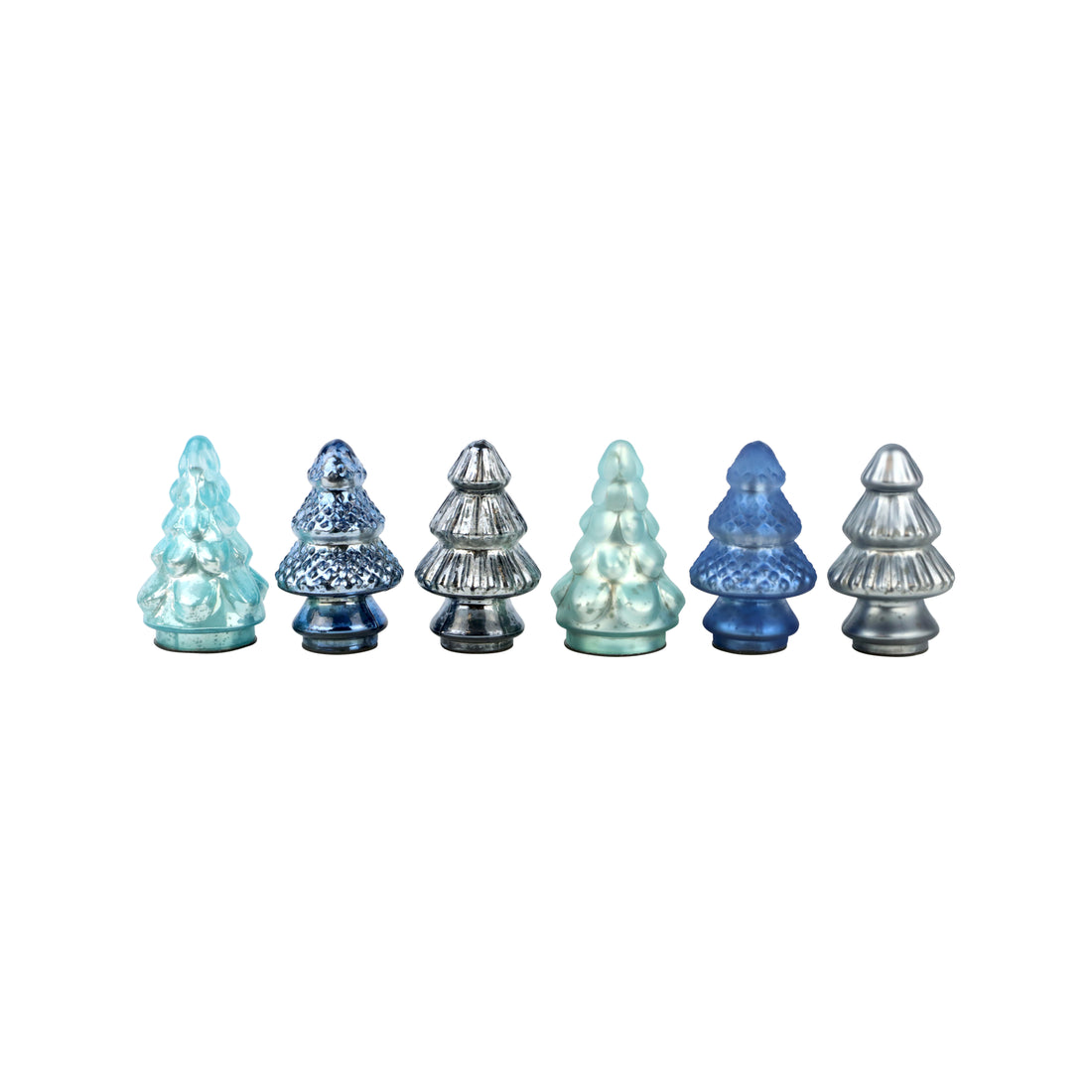 DECORATIVE GLASS TREES | BLUES