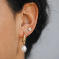 PEARL DROP EARRINGS | GOLD