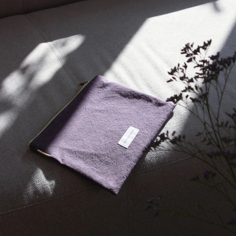 ORGANIC COTTON LARGE POUCH | PURPLE