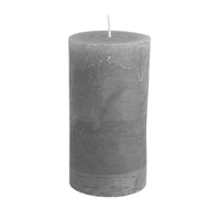 RUSTIC PILLAR CANDLE | GREY