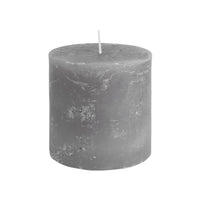 RUSTIC PILLAR CANDLE | GREY