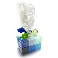 BAG OF 12 SOAP LETTERBLOCKS | COOL COLOURS