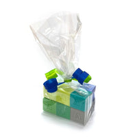 BAG OF 12 SOAP LETTERBLOCKS | COOL COLOURS