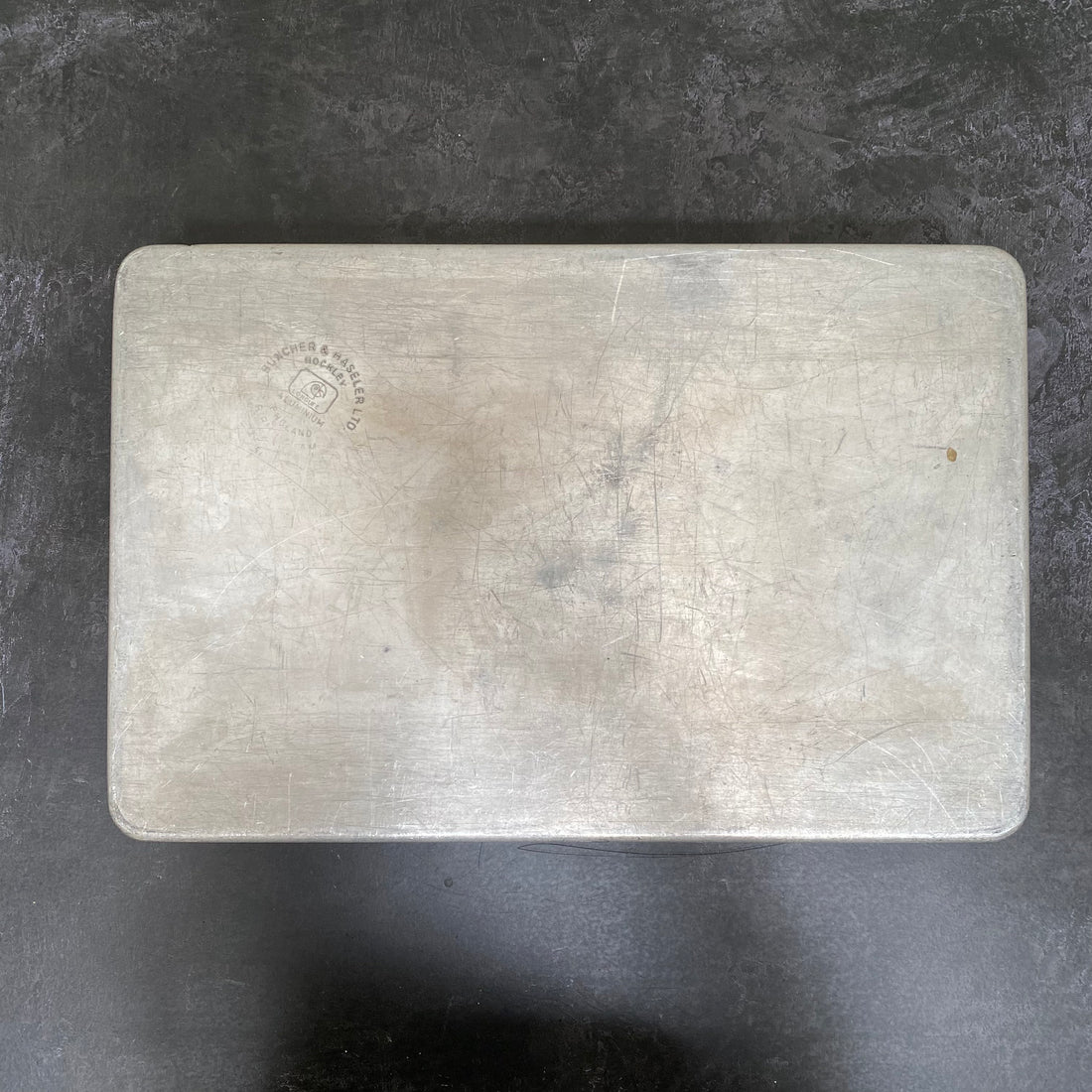 VINTAGE GRUNDY ALUMINIUM DINNER TRAY | LARGE SHALLOW D