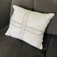 VINTAGE LINEN UNION JACK CUSHION