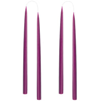 PACK 4 HAND DIPPED DYED 35cm CANDLES | HEATHER