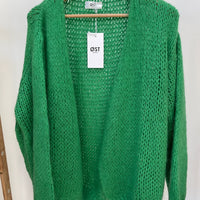 SMILA MOHAIR CARDIGAN | GREEN