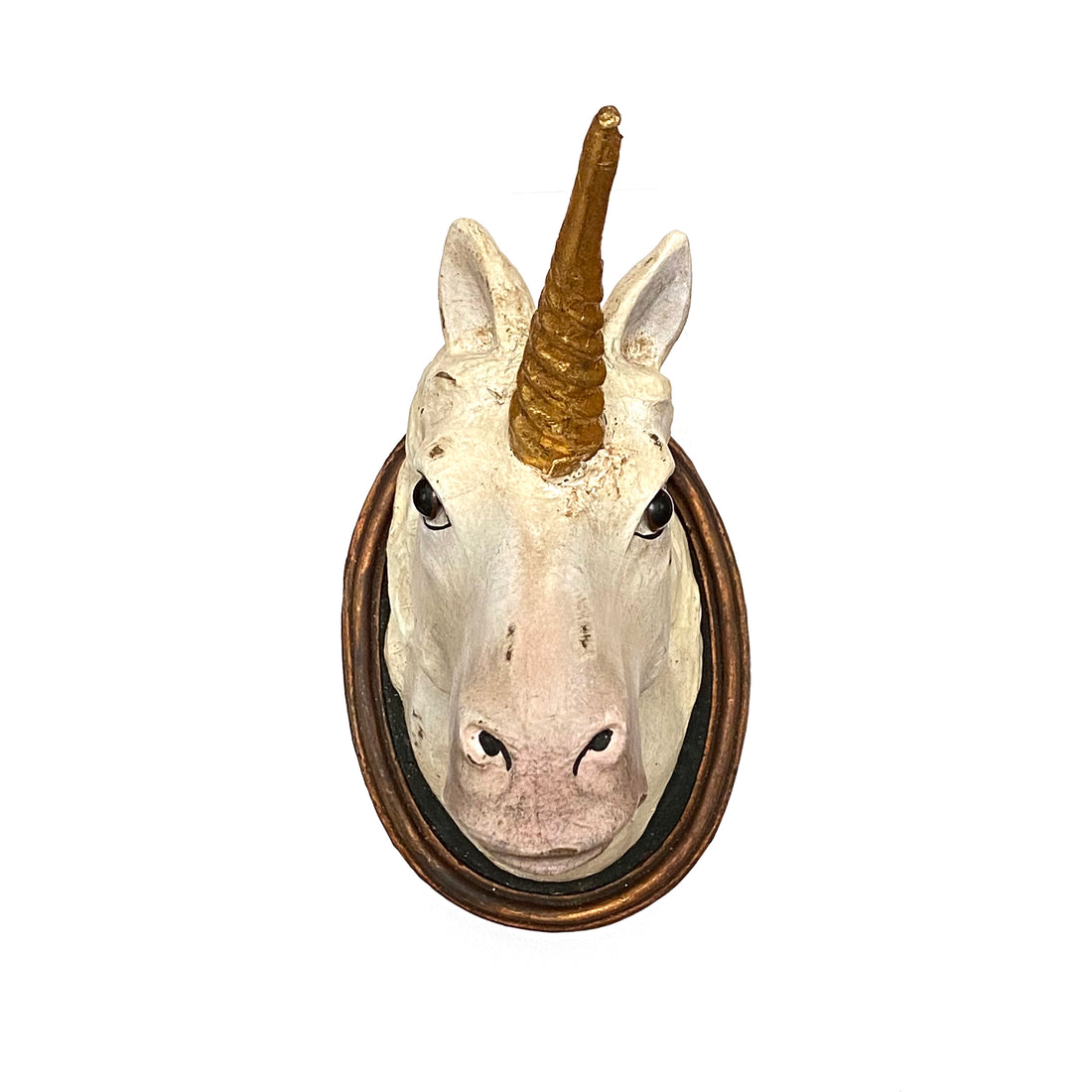 PAPIER MACHE MOUNTED UNICORN HEAD