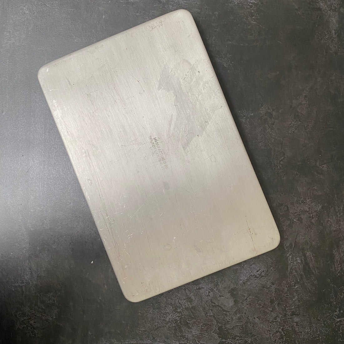 VINTAGE 1940'S GRUNDY ALUMINIUM DINNER TRAY | LARGE SHALLOW