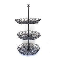 MADAM STOLTZ 3 TIER WIRE BASKET STAND