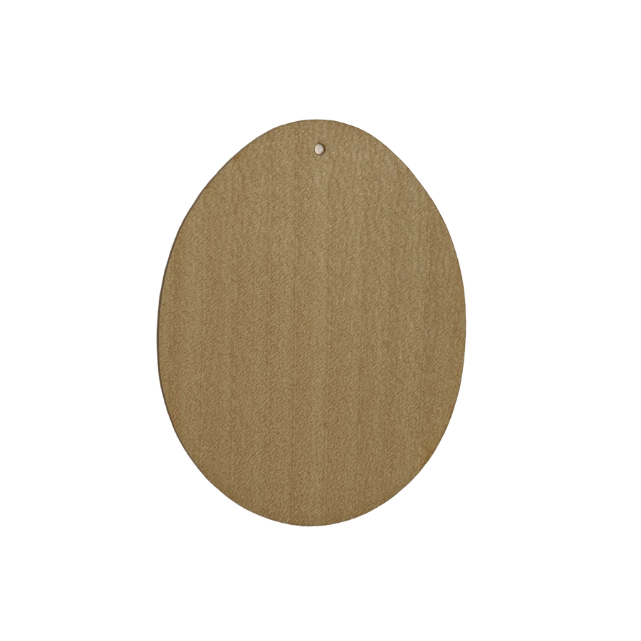 WOODEN LABEL | OVAL EGG SHAPE