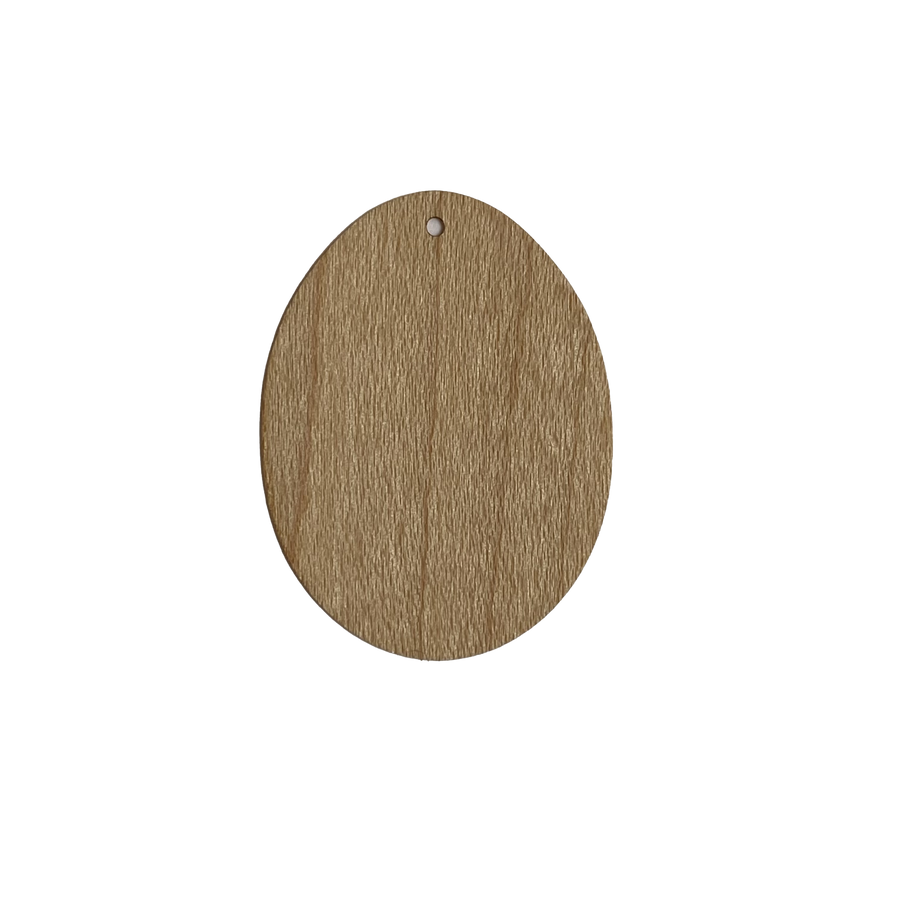 WOODEN LABEL | OVAL EGG SHAPE