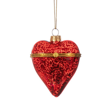 RED HEART OPENING BAUBLE