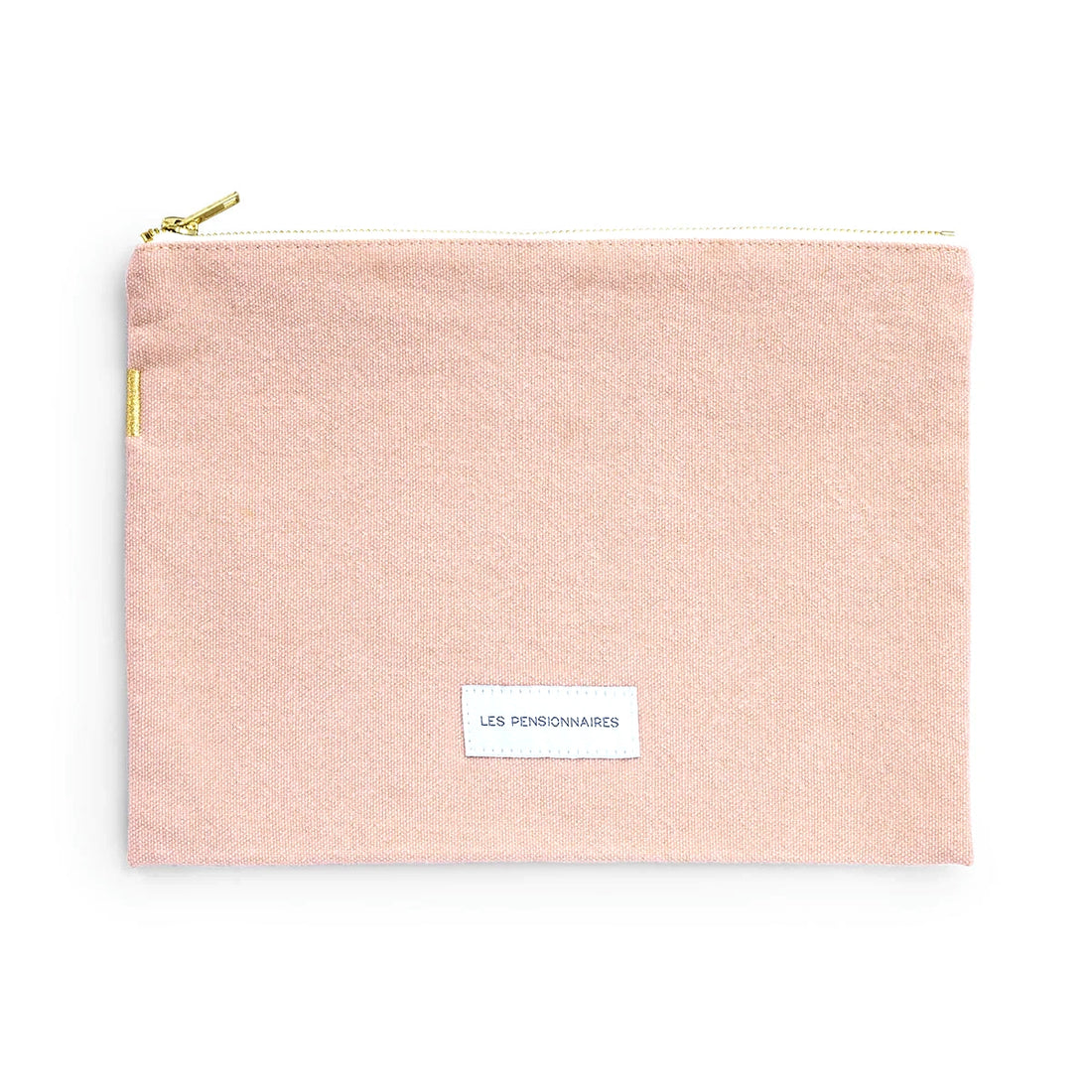 ORGANIC COTTON LARGE POUCH | PALE PINK