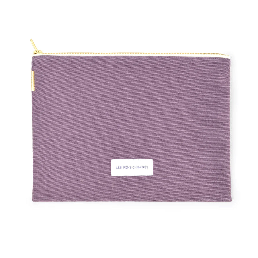 ORGANIC COTTON LARGE POUCH | PURPLE