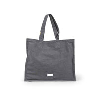 LARGE ORGANIC COTTON TOTE BAG | SLATE GREY