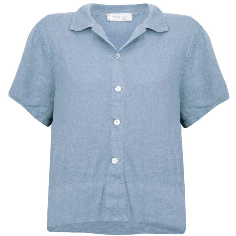 MARILYN BOXY LINEN SHIRT