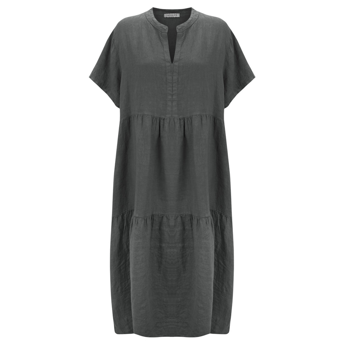 MARTA TWO TIER LINEN DRESS