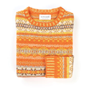 WESTRAY SOFT SHETLAND SWEATER | ORANGE DANNA