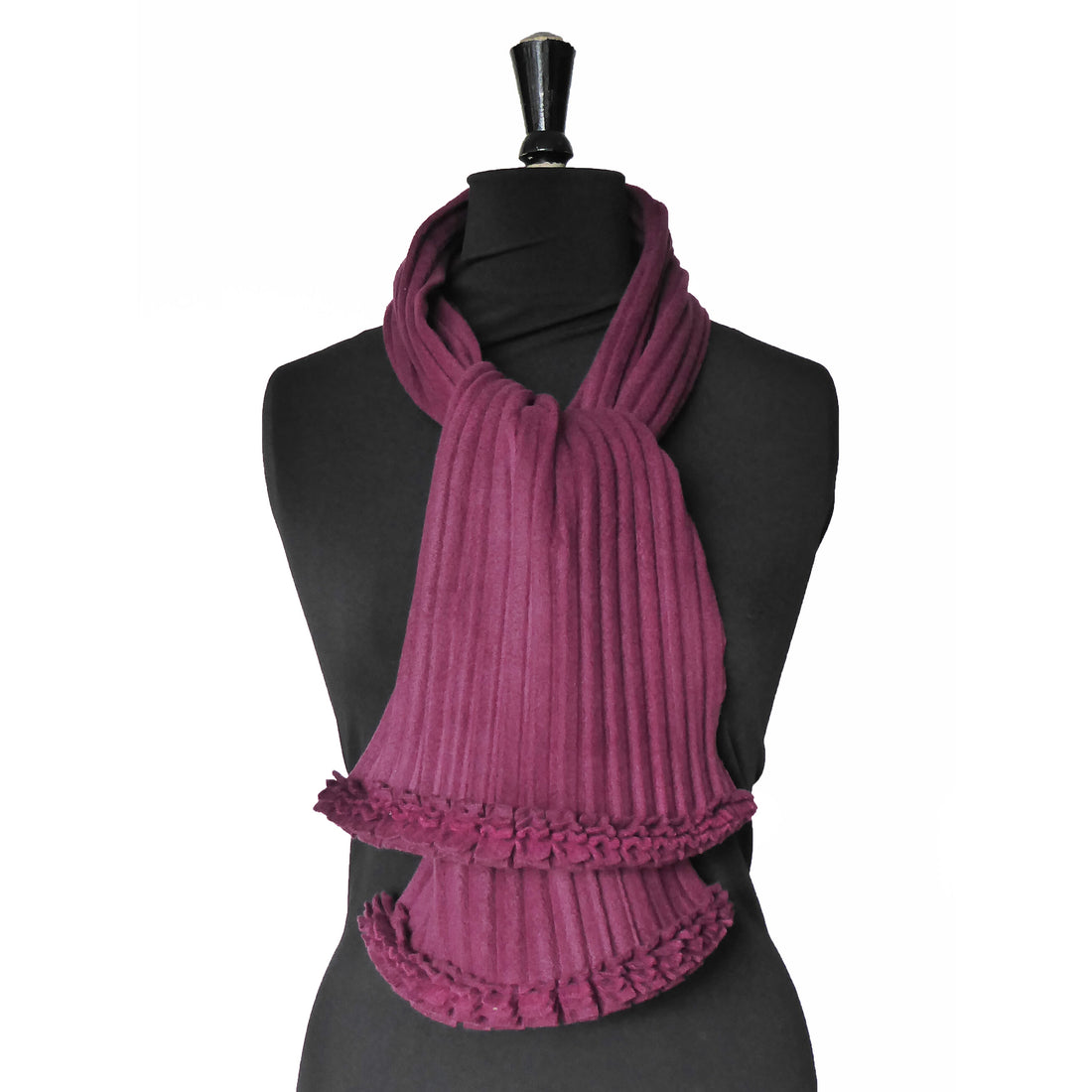 PLEATED RUFFLE SCARF