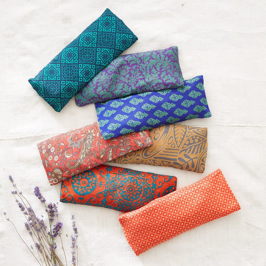 SARI FABRIC WEIGHTED AROMATHERAPY EYE PILLOW