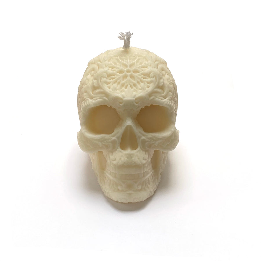 MANDALA SKULL CANDLE