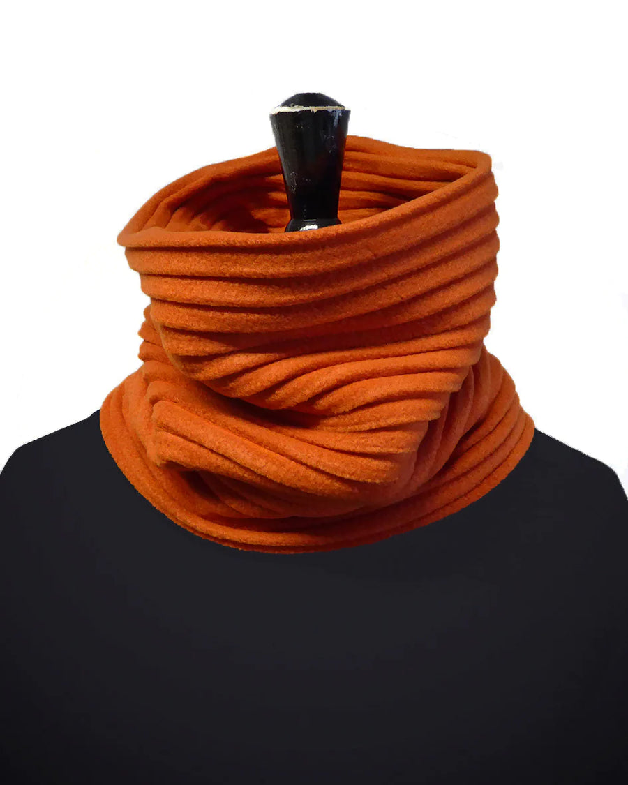 PLEATED SNOOD NECKWARMER