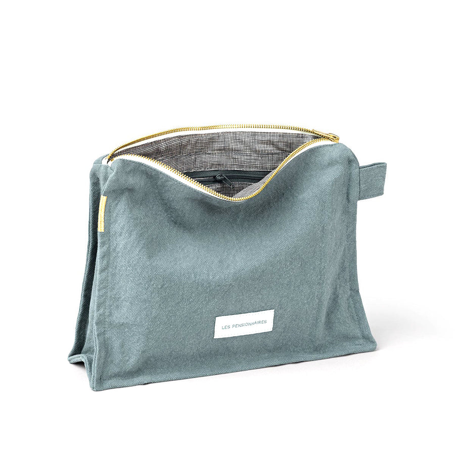 ORGANIC COTTON TOILETRY WASHBAG | BLUE HORIZON